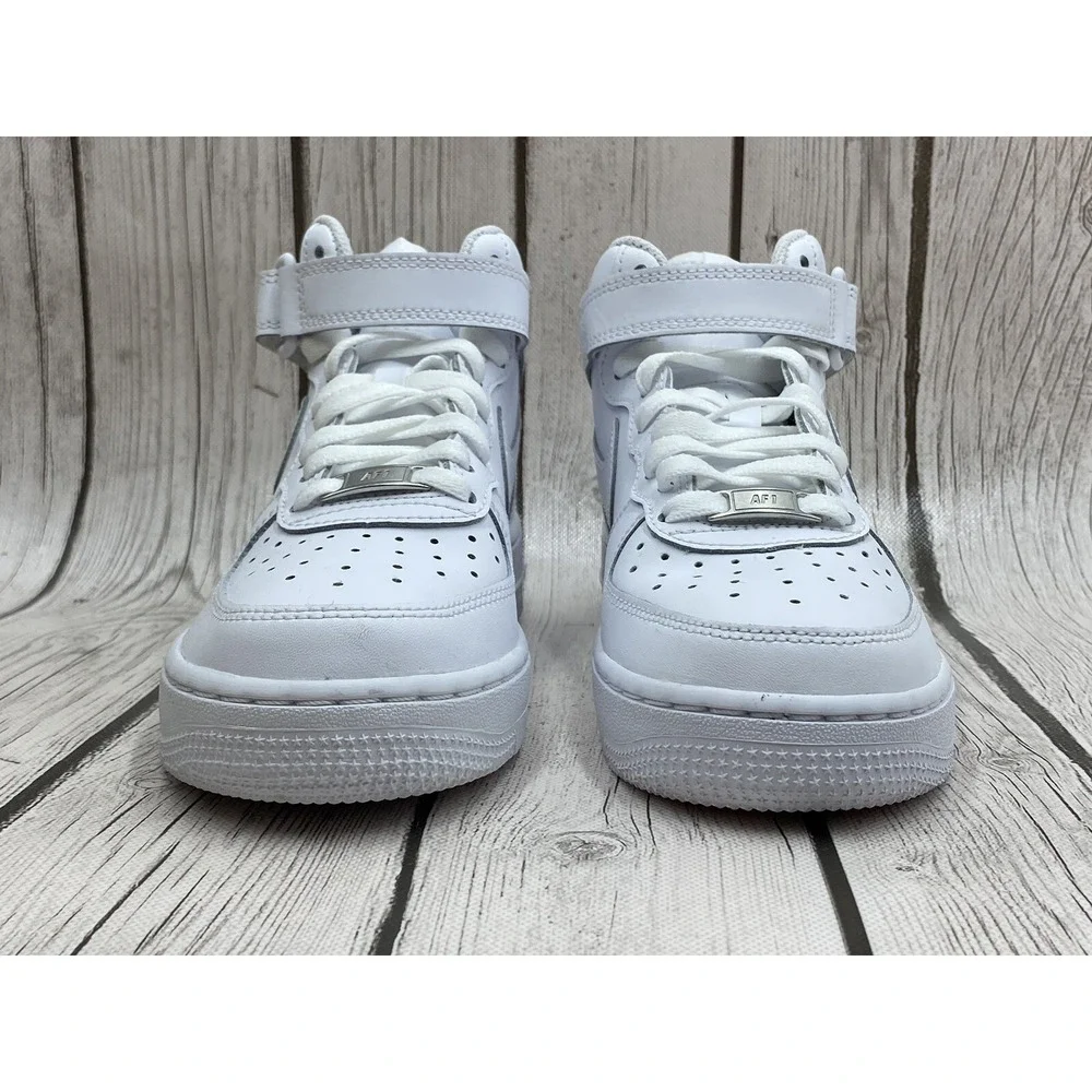 Nike Kids Air Force 1 Mid GS 'White' Size 4Y 314195 113